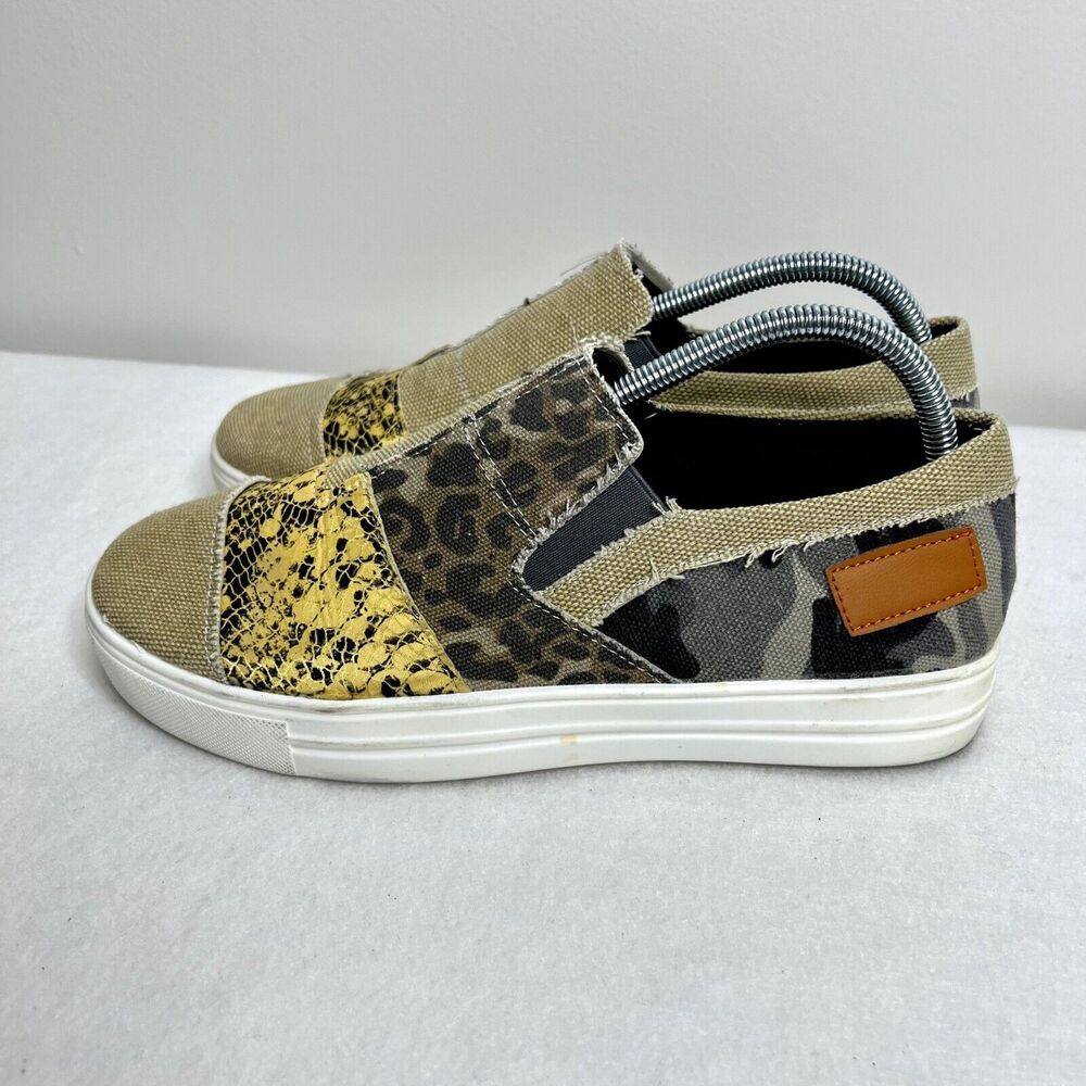 Rosy Animal Print Snake Camo Slip On Sneakers